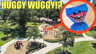 DRONE CATCHES HUGGY WUGGY AT HAUNTED PARK WE FOUND HIM [upl. by Assillem441]