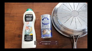 Demeyere Stainless Cleaner vs Bar Keepers Friend [upl. by Nnylarac579]