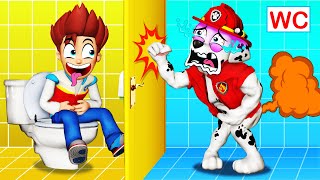 PAW Patrol The Movie 112 ► Ohno Ryder Pranks Marshall in the Toilet Paw Patrol Funny Moment [upl. by Sashenka]