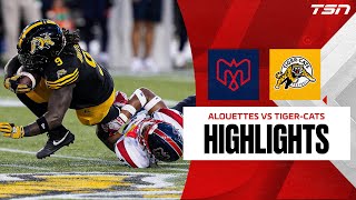 Montreal Alouettes vs Hamilton TigerCats  CFL HIGHLIGHTS WEEK 9 [upl. by Esnohpla]