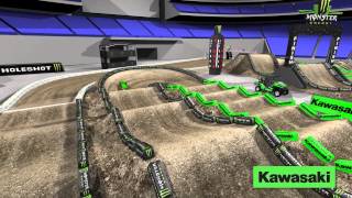 Supercross LIVE 2014  San Diego 2814  Monster Energy Supercross Animated Track Map [upl. by Fania]