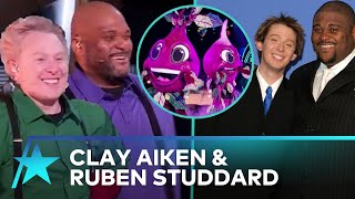 ‘American Idol’ Alums Clay Aiken amp Ruben Studdard On ‘Masked Singer’ ELIMINATION [upl. by Arakahs]