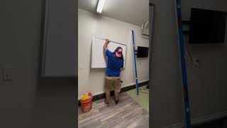 Whiteboard Install diy homeimprovement dad [upl. by Sawyer]