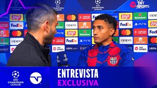 RAPHINHA COLOCA BARÃ‡A NA BRIGA PELO TÃTULO DA CHAMPIONS quotA GENTE SABE DO NOSSO POTENCIALquot [upl. by Sherilyn]