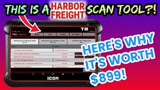 NOT YOUR FATHERS HARBOR FREIGHT Powerful Icon Series T8 Scan Tool Unbox and Overview [upl. by Alesig934]