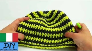 uncinetto tutorial cappello inverno fatto in fretta crochet italiano [upl. by Walther]