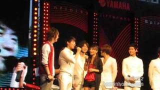 Fancam 090330 TVXQ Spoke some Thai at BKK Motor Show 2009 hominhome [upl. by Darnall]