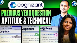 🔥Cognizant Previous Year Aptitude amp Technical Assessment Questions  Cognizant PYQ🔥 [upl. by Nerradal]