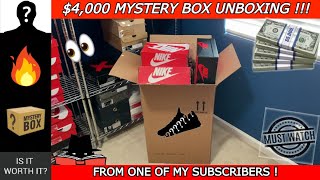 CRAZY 4000 Mystery Box from a Sneaker Reseller  Insane heat in this box [upl. by Crescin]