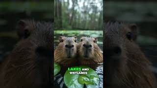 Fact 009 Discover the Fascinating World of Capybaras Largest Rodents facts animals shark [upl. by Maryellen]