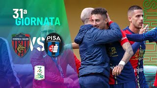 HIGHLIGHTS  Cosenza vs Pisa 10  SERIE BKT [upl. by Leiria]