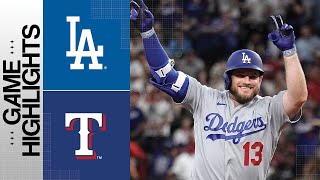 Dodgers vs Rangers Game Highlights 72223  MLB Highlights [upl. by Rosella]