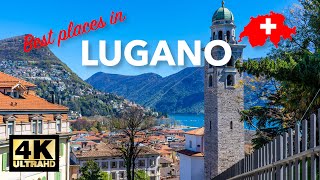 Lugano Switzerland Best Places  Lake Lugano Swiss Italian Lakes 4K [upl. by Philbrook729]