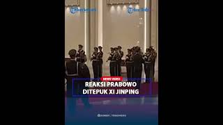 REAKSI PRABOWO saat Xi Jinping Tepuk Lengan Beri Hormat Langsung Tukar Posisi Periksa Pasukan [upl. by Nyhagen]