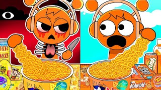 Incredibox Sprunki  OREN Normal Vs Horror Versions Convenience Store Food Mukbang Animation  ASMR [upl. by Etiam294]