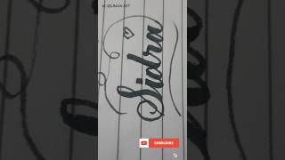 Comment your name for next sidra nameart trendingcalligraphy cursivehandwriting art ytshorts [upl. by Stargell789]