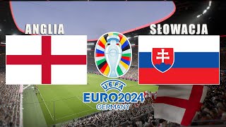 Anglia vs Słowacja  18 Finału EURO 2024  EA FC 24  Tylko dźwięki gry [upl. by Anayra269]