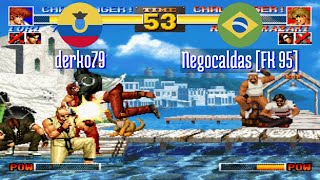 FT10 kof95 derko79 EC vs Negocaldas FK 95 BR King of Fighters 95 Fightcade Oct 22 [upl. by Yvel769]