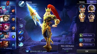 Mobile Legends  Zilong Awesome Game  Elite Warrior Skin [upl. by Temp]