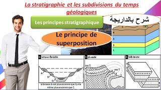 Les principes stratigraphiques le principe de superposition شرح بالداريجة [upl. by Carla671]