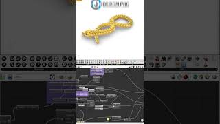 Grasshopper TriParts Snake Generator Test rhino3d grasshopper3d jewelrydesign shorts [upl. by Ahsaek]