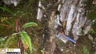 Finding Oxidized Outcrops With High Grade Au Ag Pt amp Pd While Gold Prospecting [upl. by Ahtnams]