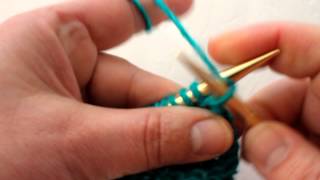 How To Work A Double Stitch in Garter Stitch Pattern [upl. by Lavud]