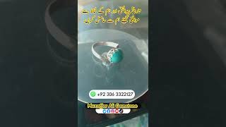 Feroza stone ring design muzaffaraligemstone youtubeshorts muzaffaralijewellery [upl. by Iveson]