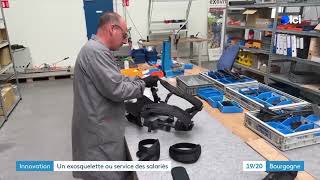 Reportage France 3 Bourgogne  Exosquelette SYMBO [upl. by Elvia137]