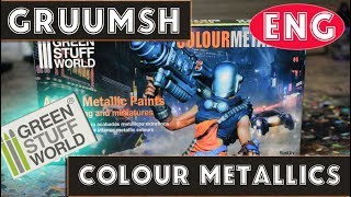 Gruumsh Colours Metallic Paints Set Green Stuff World [upl. by Liakim647]