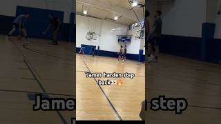 James hardens signature move👀🔥 basketball hoops nba bball [upl. by Enilesor209]