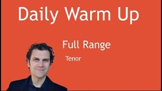 Daily Singing Warm Up  Tenor [upl. by Irot]