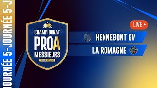 PRO A MESSIEURS  J5  HENNEBONT GV vs LA ROMAGNE SS [upl. by Young]