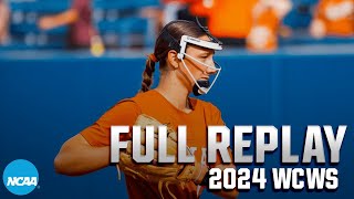 Texas vs Stanford 2024 Womens College World Series  FULL REPLAY [upl. by Hteazile]