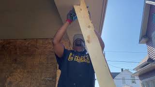 Simple and Effective How to Brace a Porch Roof to Replace the Concrete Porch [upl. by Lysander]