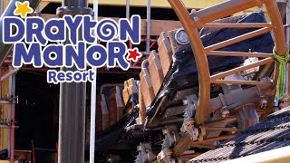 Drayton Manor new coaster May 2024  Our FIRST look at track construction [upl. by Ayna]