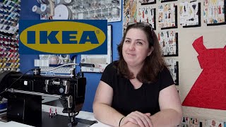 How to organize a small sewing space with Ikea products [upl. by Eilhsa900]