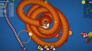 worms zone  100000 score  Halloween 🎃 game play  neweventgameplay  worms zoneio [upl. by Atteval]