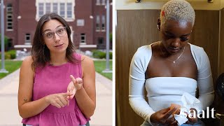 Saalt x U  How to Empty Your Menstrual Cup In Public [upl. by Bethel]