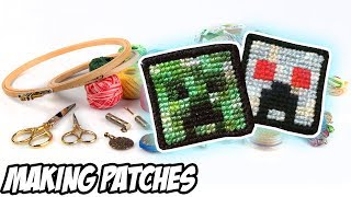 Cross Stitch 101 HandMade Patches  Embroidery Tutorial [upl. by Linnea]