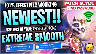 New Config ML Anti Lag Extremely Smoothest 60FPS  Ping Booster Patch Suyou  Mobile Legends [upl. by Kissiah]