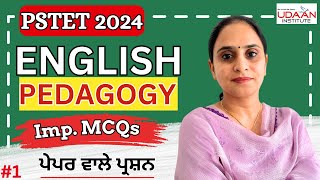 🔴Live 0800 PM  English Pedagogy MCQs Day1  Target PSTET 2024 Exam  By Simarjeet Kaur [upl. by Bolen]