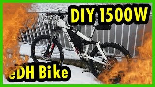 1500W 48V eBike Umbau DIY  UMF Freddy Team 1  1000W eDH Bike  60kmh e Bike  eBikeundSo [upl. by Alik858]