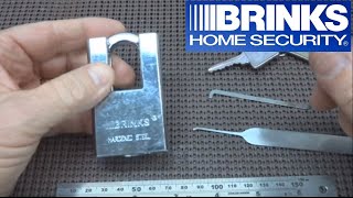 93 Brinks Maximum Security Shrouded Padlock Picked Open [upl. by Euh]