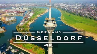 Düsseldorf Germany 🇩🇪  by drone 4K [upl. by Khai]