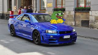 Peepo dancing on the hood hood of a gtr r34 [upl. by Wailoo567]