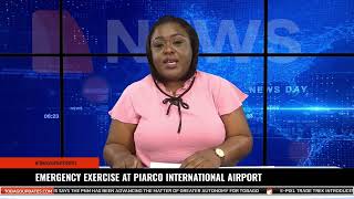 EMERGENCY EXERCISE AT PIARCO INTERNATIONAL AIRPORT [upl. by Xila]