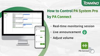 How to Control PA System Pro by PA Connect [upl. by Ruiz]