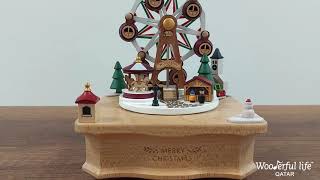 Christmas Market Luxury Music Round amp Round Music Box [upl. by Livvyy]