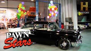 Pawn Stars 57 Chevy SURPRISE for Old Mans Birthday Season 4 [upl. by Heilman]